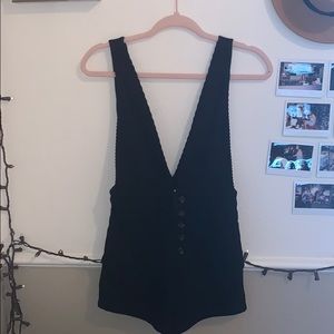 Hallel black corduroy jumper shorts Size XS